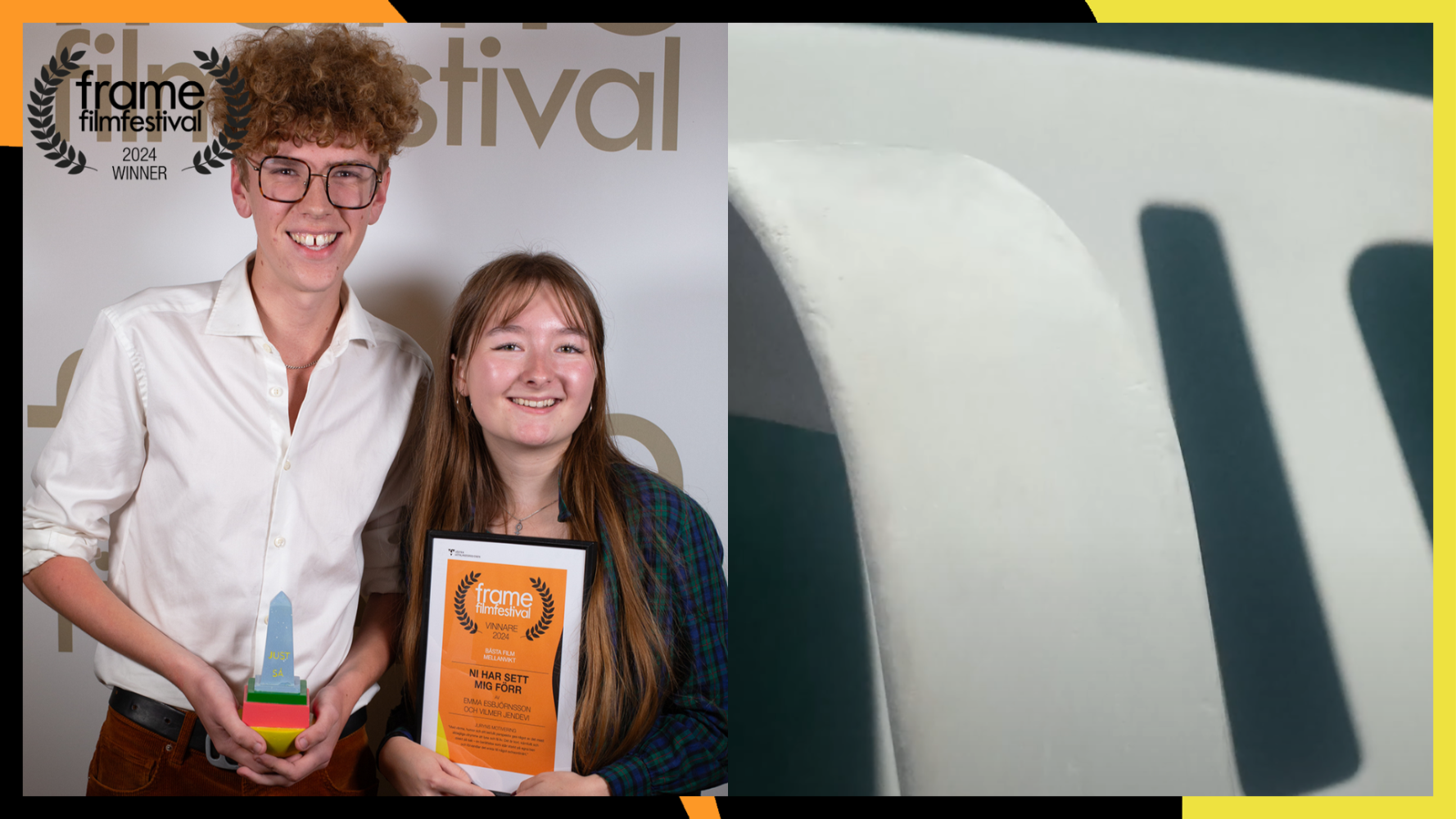 porträtt med diplom