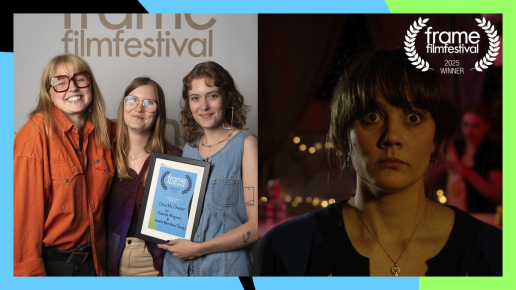 Kvinnor med diplom. Still ur film: Cuckle Chaser