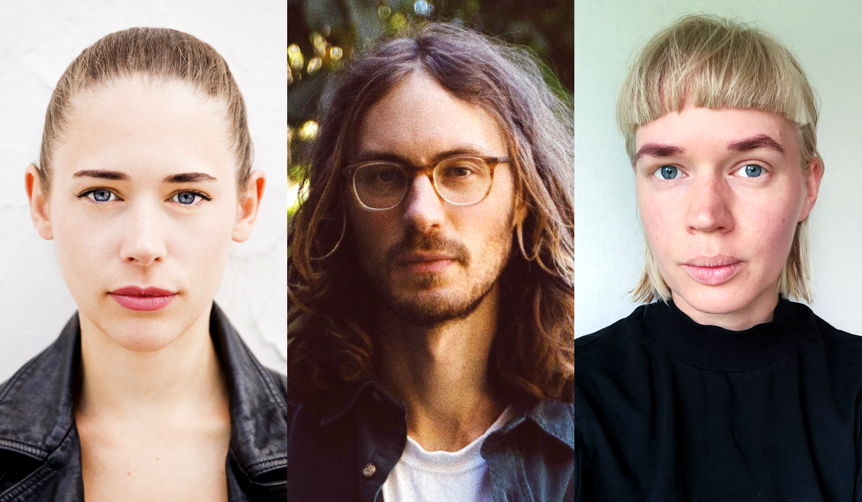 Kollage av Ninja Thyberg, Nathan Grossman och Annie Karlsson