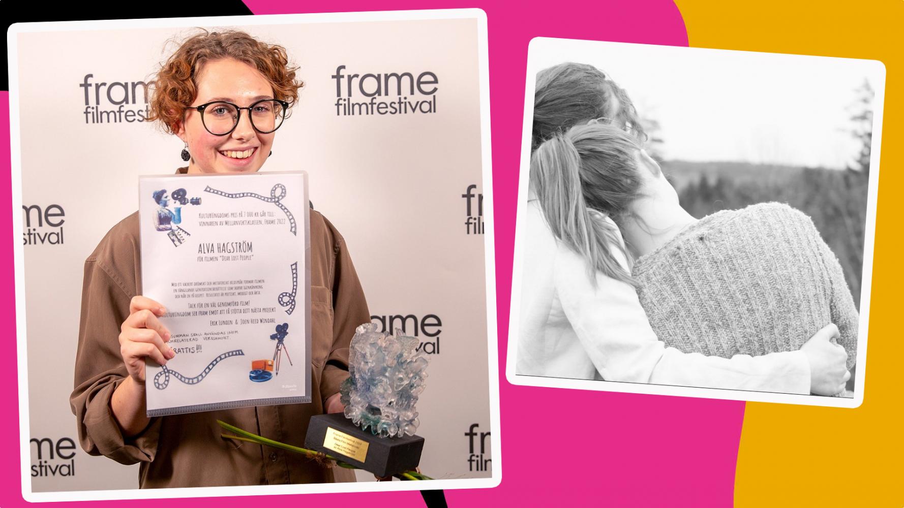 Stillbild ur filmen. Porträtt Alva 