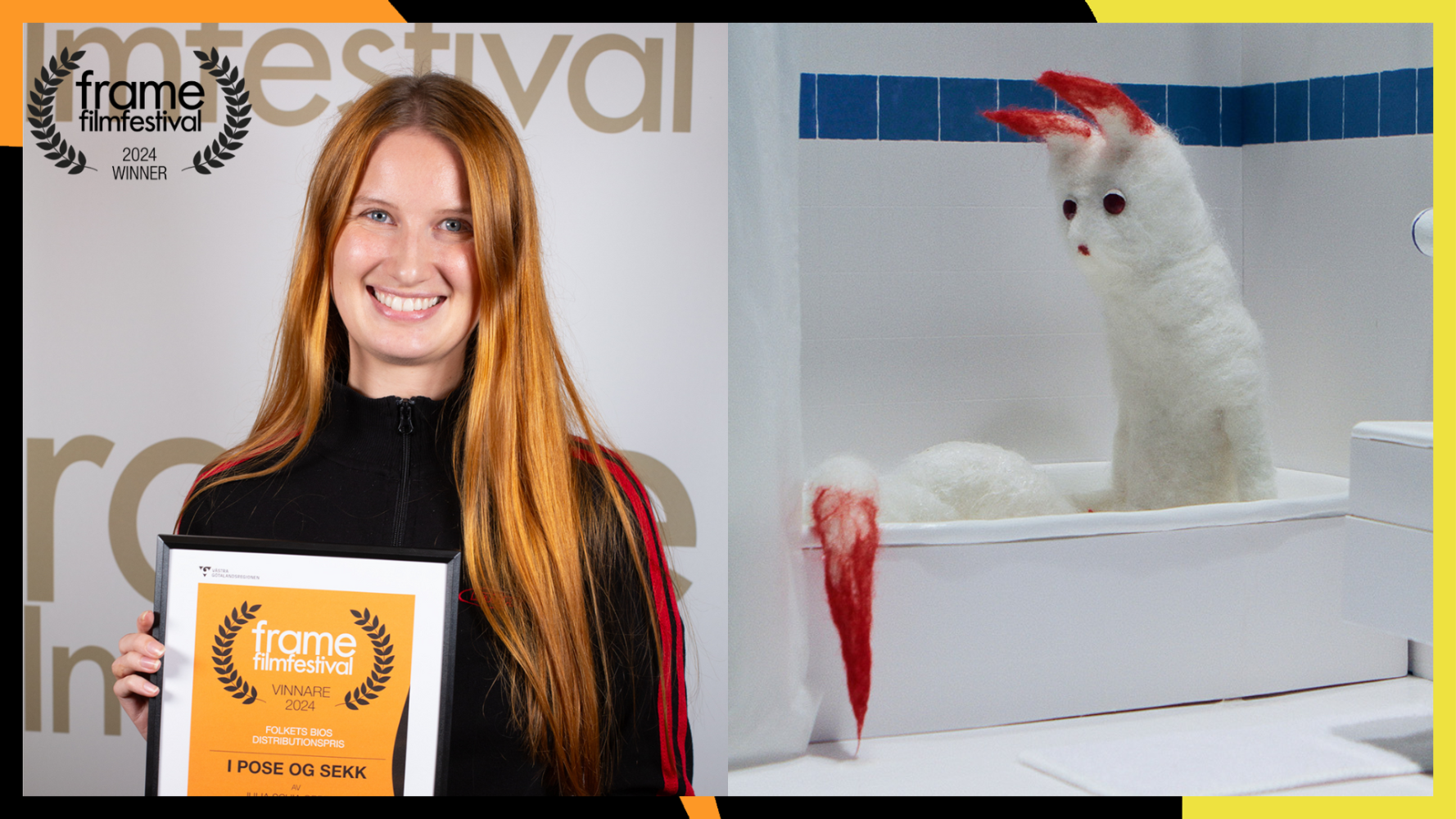 porträtt med diplom