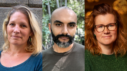 Kollage av Malin Söderlund, Gorki Glaser-Müller och Helen Ahlsson