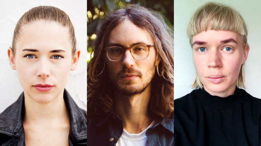 Kollage av Ninja Thyberg, Nathan Grossman och Annie Karlsson