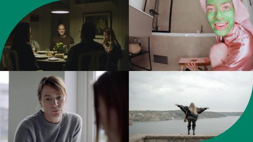 fyra bilder ur fyra filmer